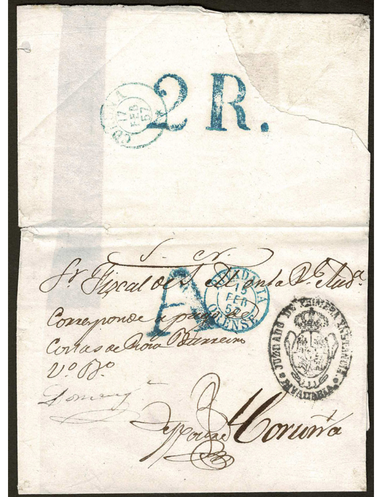 1734. ESPAÑA. SPAIN. VALLADOLID A MADRID.