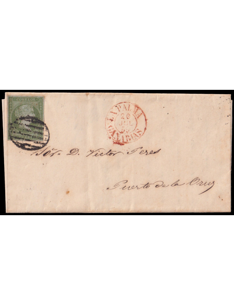MADRID. 1867. ESPAÑA. SPAIN. 50 MILS. ED. 96. MADRID A MOYA.