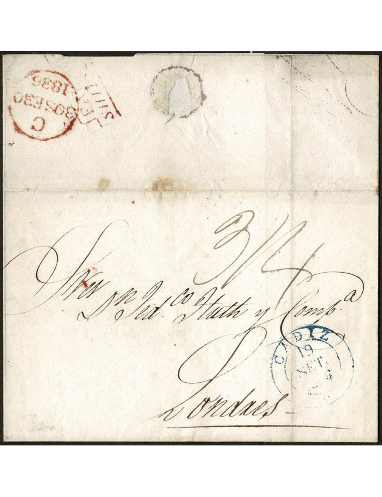 CIRCA 1822. ESPAÑA. SPAIN. SANTA MARTA DE ORTIGUEIRA A CORUÑA.