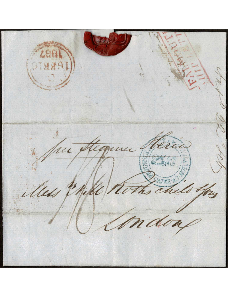 1721. ESPAÑA. SPAIN. RIBADAVIA A MADRID.