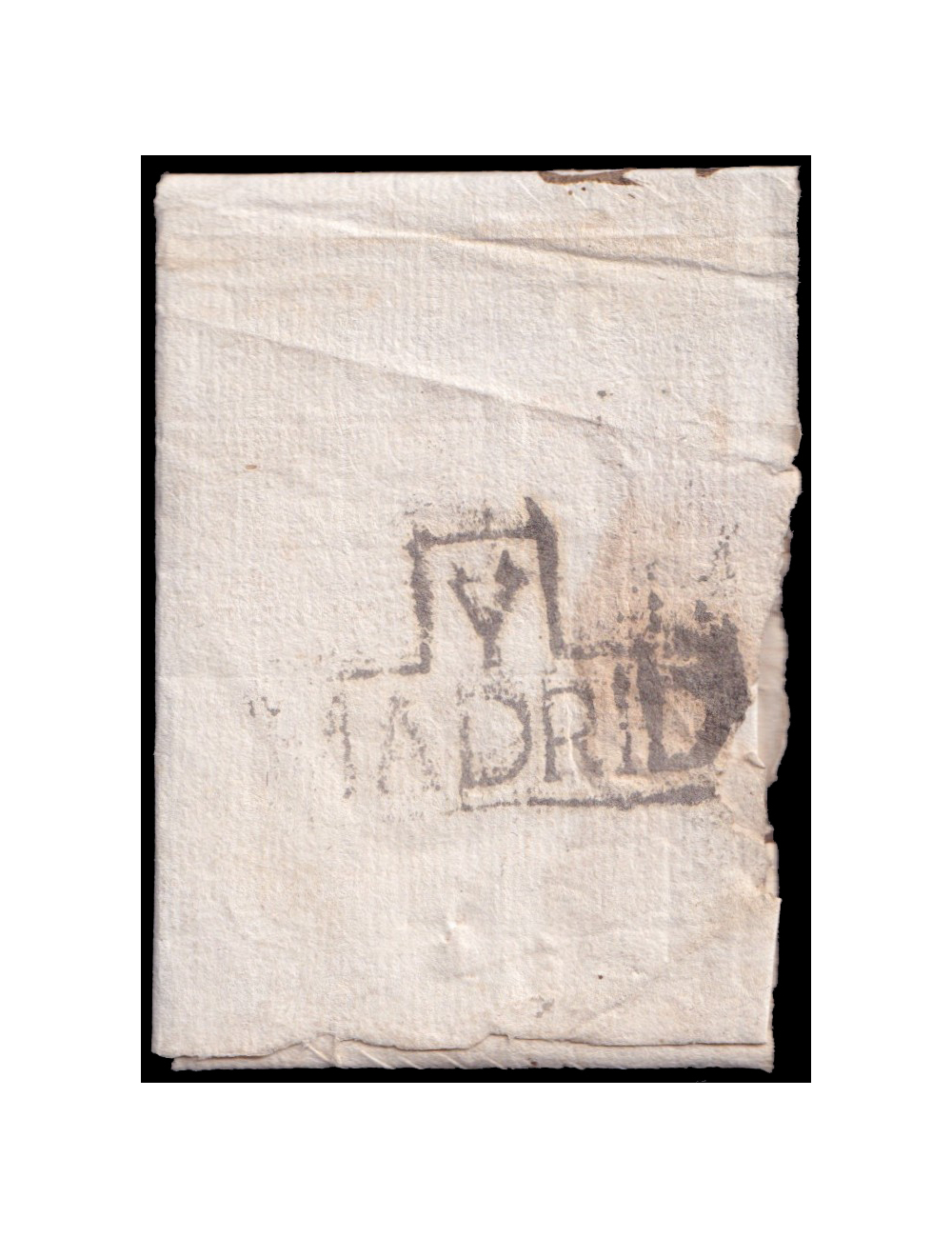 1795 (12 JUL) Sigüenza a Segovia y Madrid. Marca “SEGOVIA” (n5) con adornos en negro y porteo “(G.)7” cuartos en rojo de Guadala