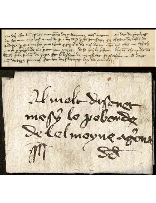 1407 (MAY) La Pera a Girona. Carta escrita por Guillem Solà, sacristán …