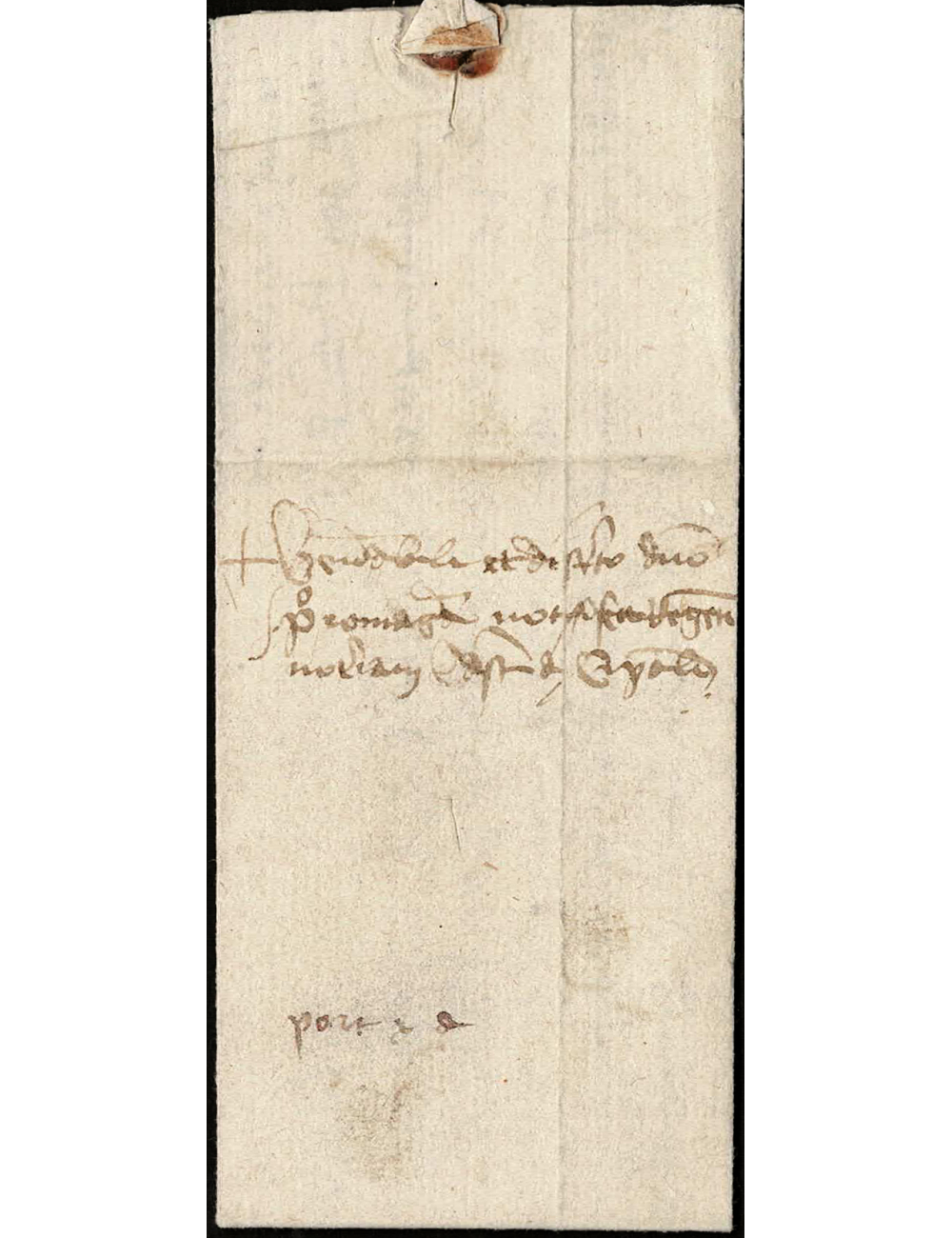 1448 (8 ENE) Palamós a Girona. La primera carta conocida en manos privadas con indicación de valor…