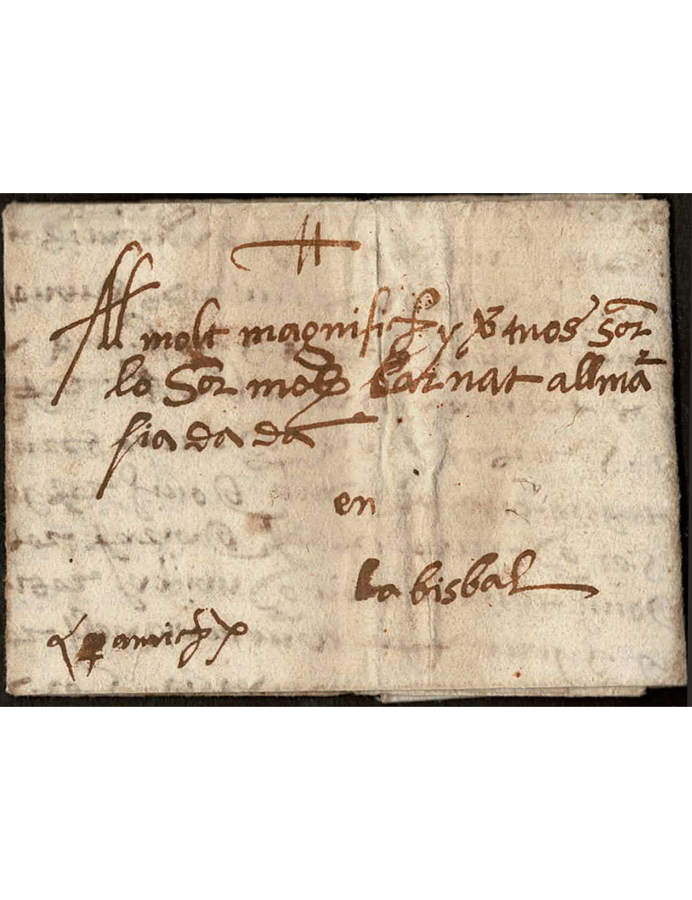 1550 (2 ABR) Carta con texto en catalán de les Fonts de Barcelona (comarca del Vallés, Barcelona)…